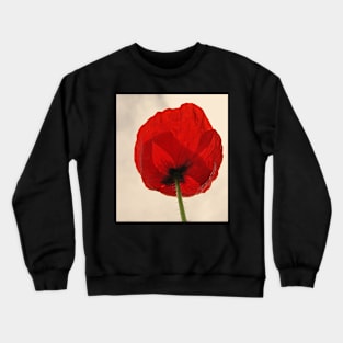 Red Poppy Crewneck Sweatshirt